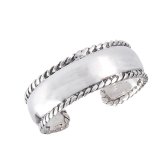 Silver Braided Midi Toe Ring