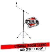 Double Braced Cymbal Boom Stand with Percussion Assembly Hardware Set - Griffin Gear