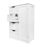 Four-Drawer Adjustable Shelf Storage Cabinet