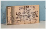 Yerba Buena Elvin Jones Jazz Machine Ticket Stub - May 2000