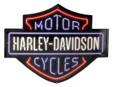 Embossed Harley-Davidson Neon Sign