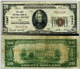 Rocky River First National Bank $20 1929 T-1 Note