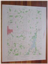 East Michigan 1961 Vintage USGS Topo Map