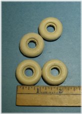 Retro Cast Iron Toy Tires Set