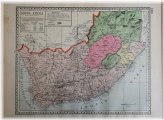 Vintage African Cartography with Population Details
