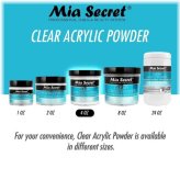Clear Acrylic Nail Powder System by Mia Secret - USA Made