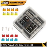 Waterproof 6-Way LED Fuse Box