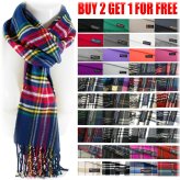 Cashmere Plaid Scarf Collection