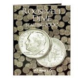 Roosevelt Dime Coin Collection Book (2000-2024) by H E Harris