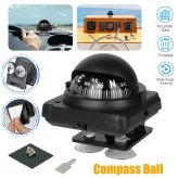 Navigator's Ball: Adjustable Dashboard Compass for Vehicles and Boats