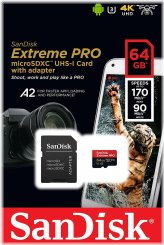 Extreme Pro MicroSDXC Memory Card (64GB)