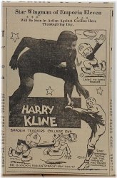 Emporia Eleven Star Wingman Newspaper Panel - Harry Kline 1935