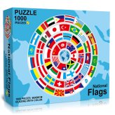 World Flags Round Puzzle