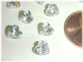 Vintage Heart-Shaped Cubic Zirconia Gemstones