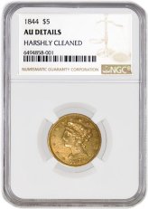 Golden Liberty 1844 Half Eagle