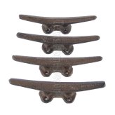 Dockside Cast Iron Cleats with Rustic Finish