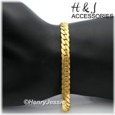 Golden Curb Link Bracelet