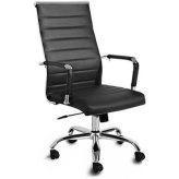 Black Ribbed Executive Chair