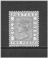 Victorian Gray 2p Stamp