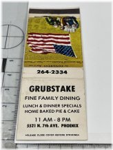 Phoenix Grubstake Matchbook