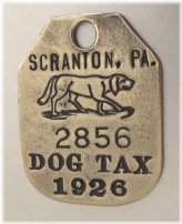 Scranton Canine Identification Tag