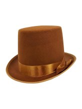 Brown Victorian Topper Hat