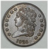 1826 Timeless Head Half Cent