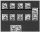 Australian Emu Stamp Collection