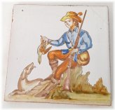 Spanish Hunting Scene Tile Collection