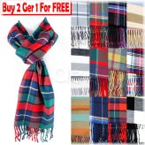 Cashmere Plaid Wrap