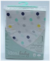 Polka Dot Muslin Changing Pad Cover