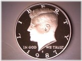 1987 S Proof Kennedy Half Dollar