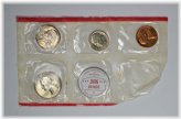 Cellophane-Sealed 1959 D Brilliant Uncirculated Coin Set