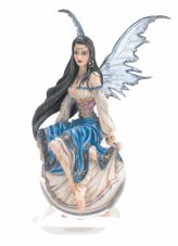 Misty Blue Fairy Figurine by Nene Thomas