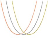 Gold Rope Chain Pendant Necklace Collection