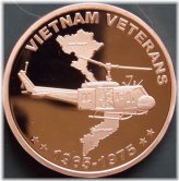 Vietnam Veterans Commemorative Copper Round