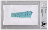 Legendary Toots Shor Autograph