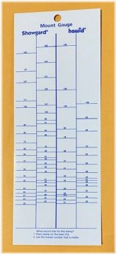 Stamp Mount Measuring Tool - Showgard Gauge with Free USA Shipping