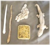 Mystical Animal Carvings Antique Set