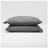 Dark Gray Supima Percale Pillowcase Set