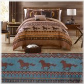 Wild Horses Microsuede Comforter Set