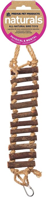Organic Wood Ladder and Rope Bird Toy