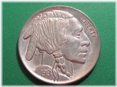 Buffalo Nickel 1937 Coin Coaster Paperweight