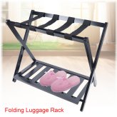 Bamboo Foldable Luggage Rack