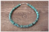 Turquoise Rondelle Anklet/Bracelet crafted by D. Jake