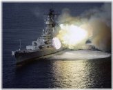 Vintage Cold War Naval Firepower Photograph