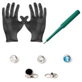 Anchor Punch Kit with Gloves - 8 Piece Set