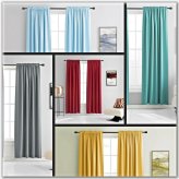 Silk Blend Window Drapery in Mix & Match Solid Colors