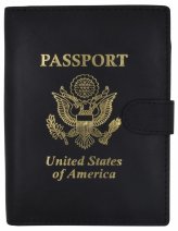 USA Leather Passport Cover