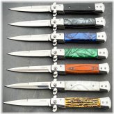 Retro Spring-Fold Stiletto Knife